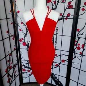 Red Bodycon Windsor Dress